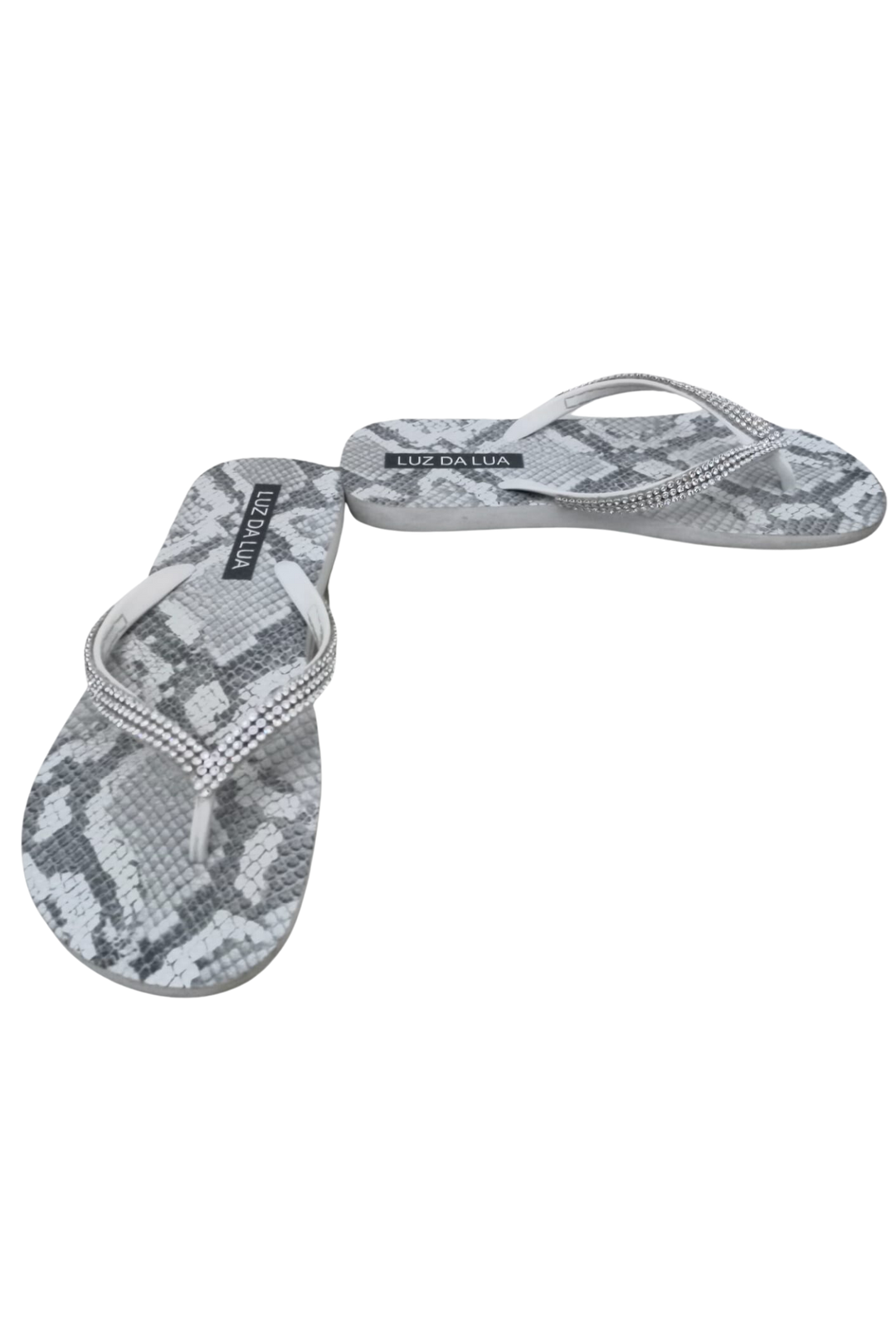 Lux Valua Flip Flop with Silver Sequence