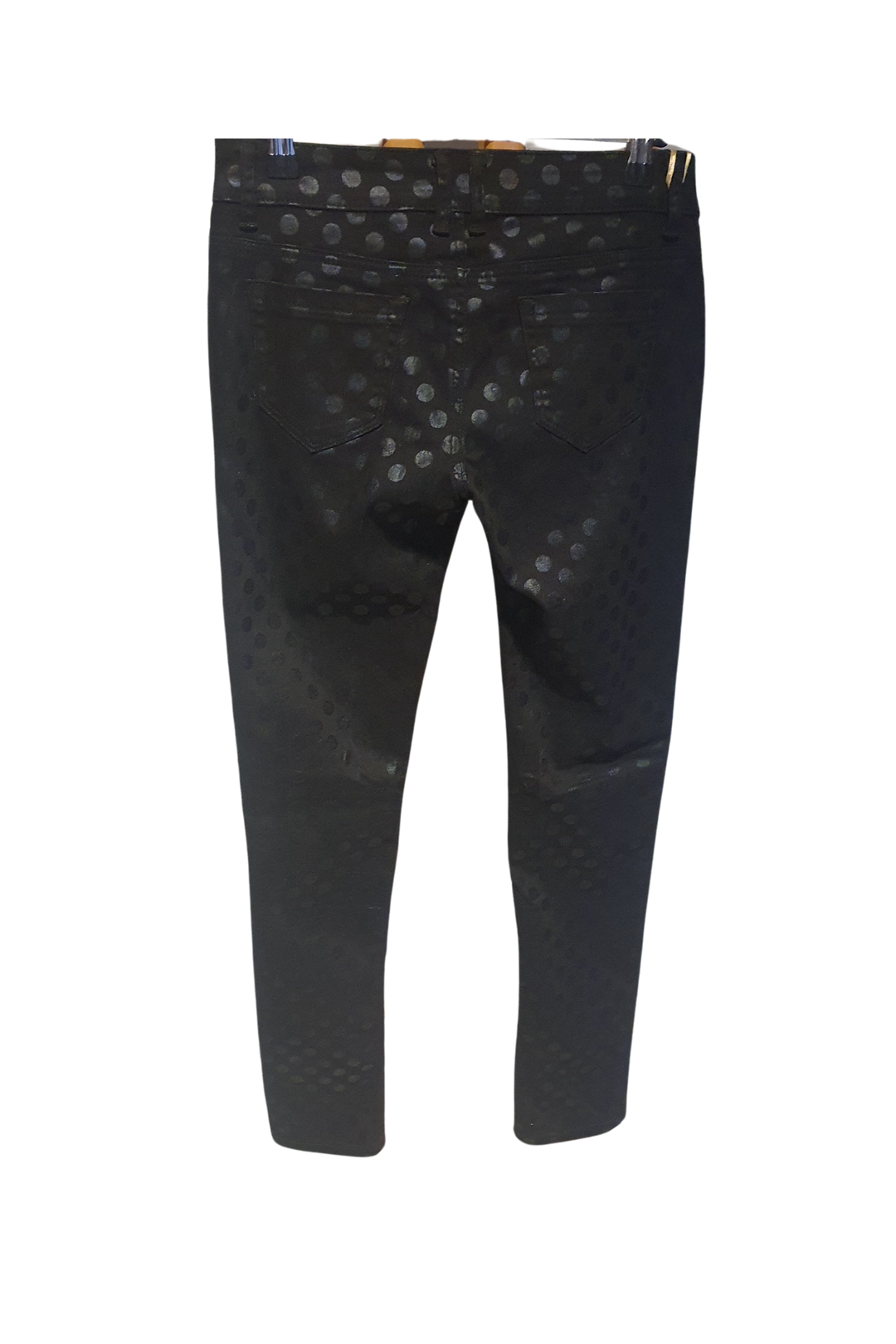 SOFT BLACK PANTS WITH SILVER DOTS