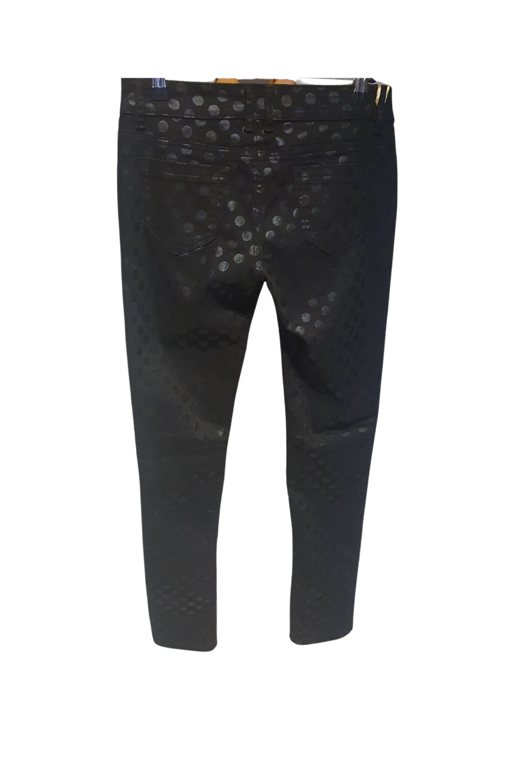 SOFT BLACK PANTS WITH SILVER DOTS