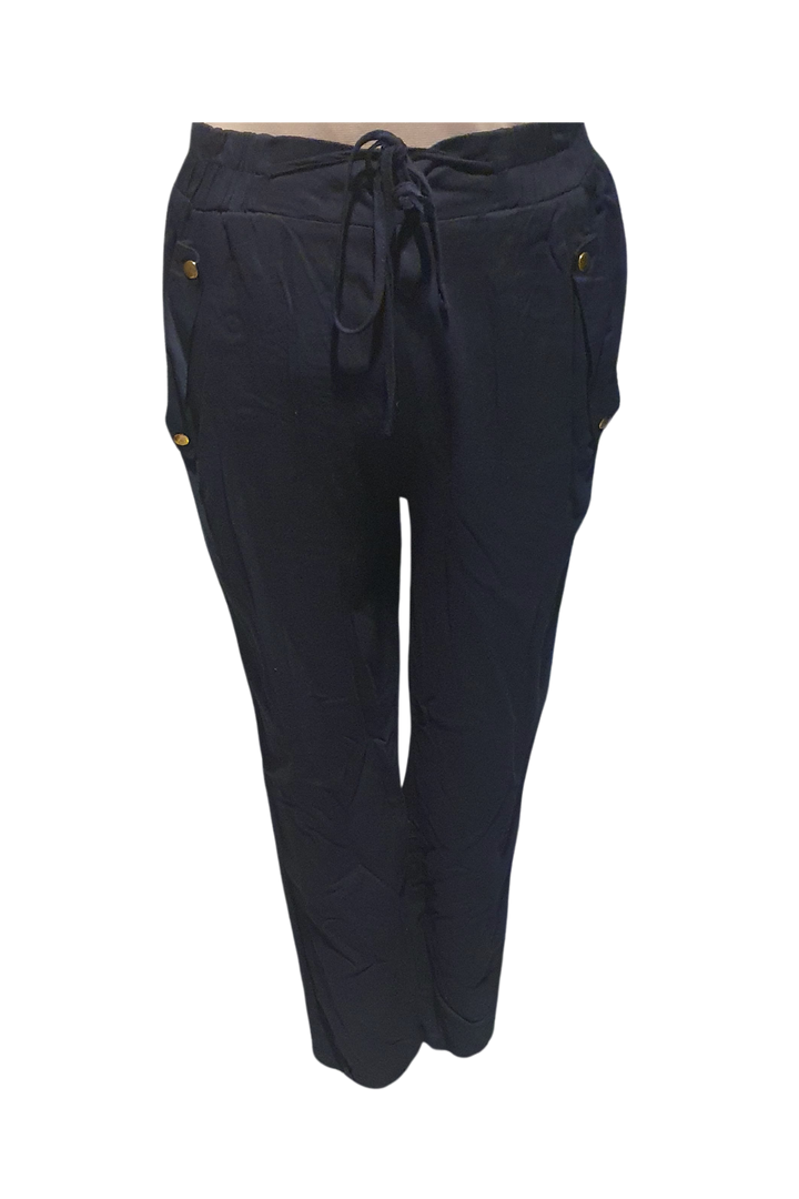 NAVY BLUE CHIC CAUSAL PANTS