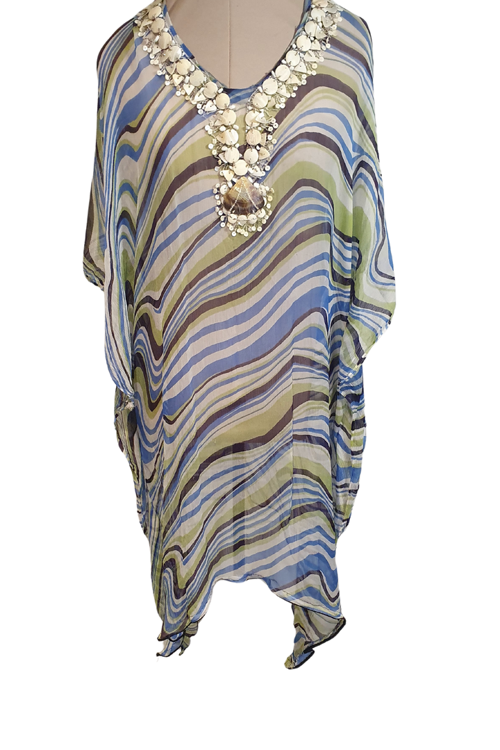 AUSTRALIAN DESIGNER KAFTAN WITH SHELLS