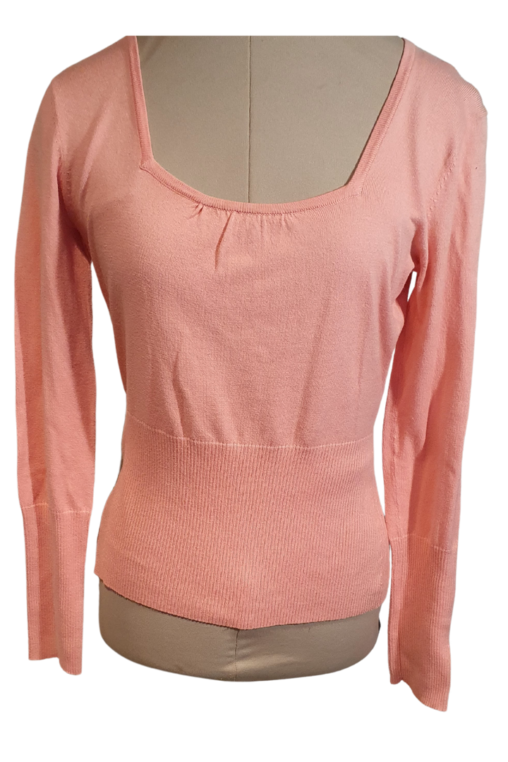 CUE PINK SOFT KNIT JERSEY TOP