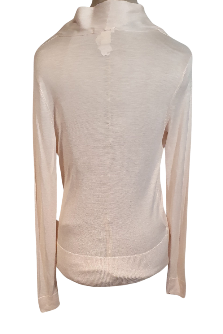 LIGHT PINK LONG SLEEVE FINE SOFT KNIT BLOUSE