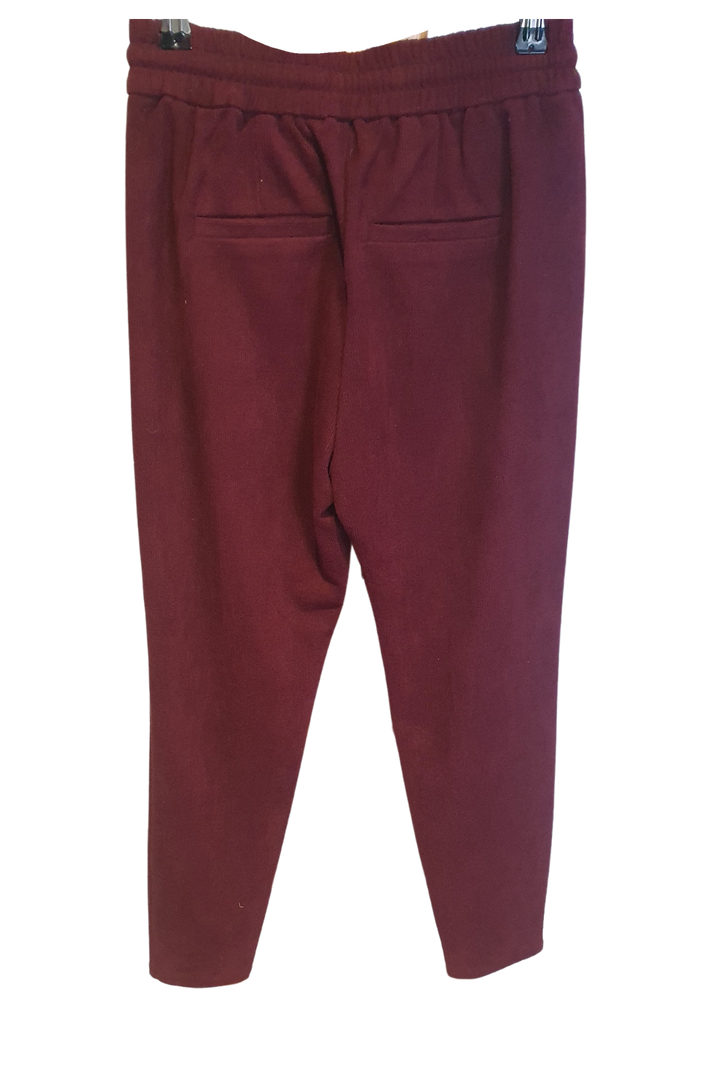 Maroon Corduroy Track Pants