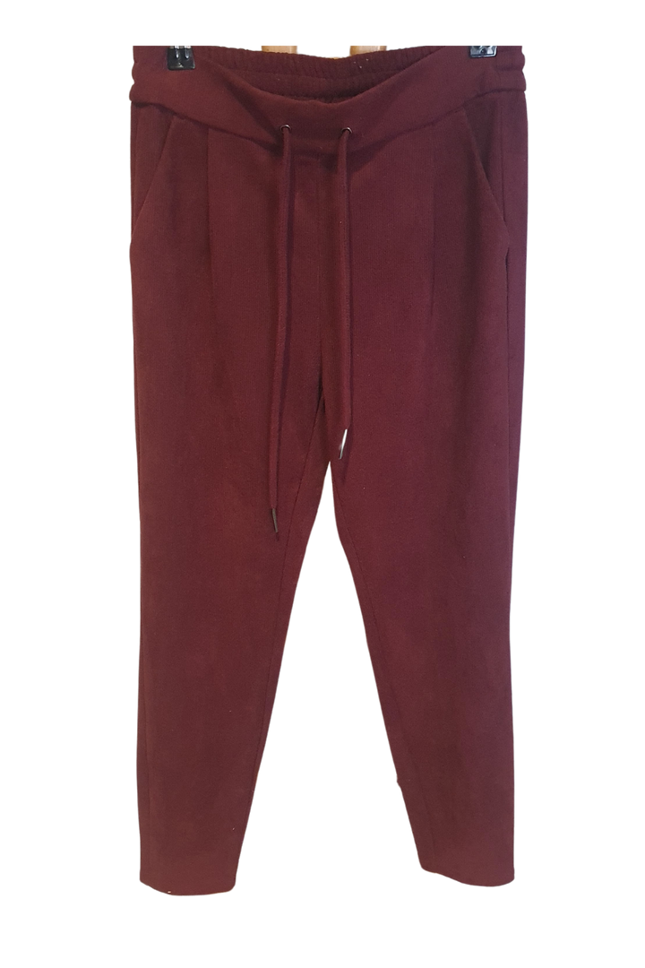 Maroon Corduroy Track Pants