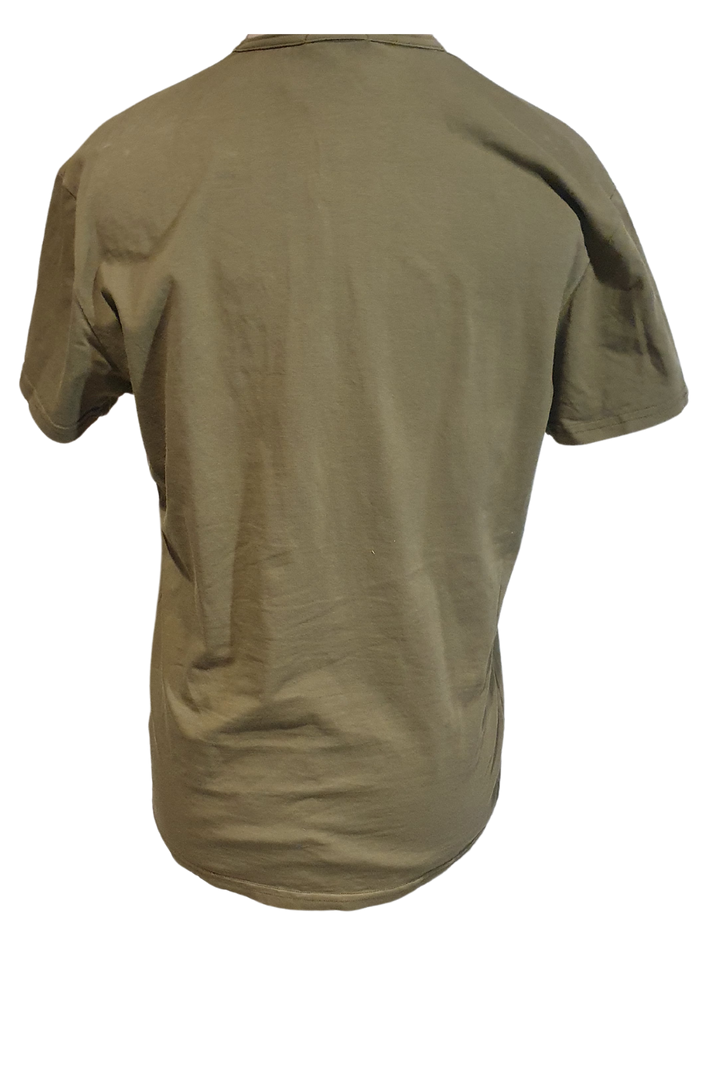 AMAZING OLIVE GREEN T-SHIRT WITH FACE PRINT DESIGN