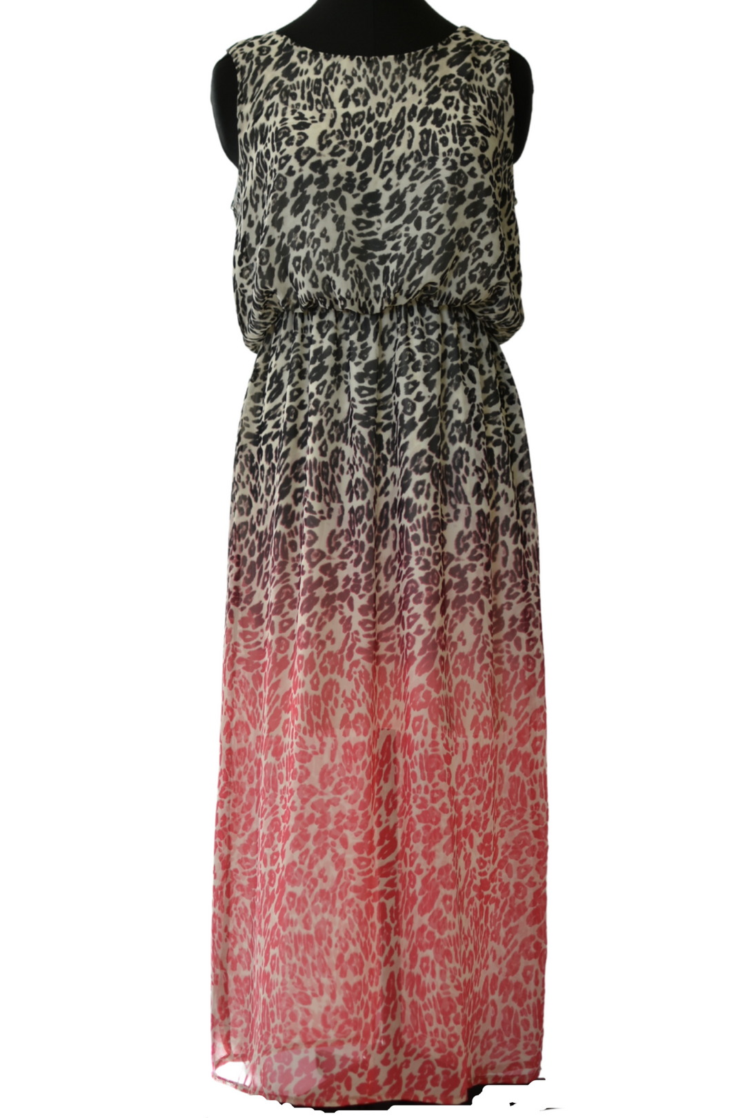 Ombre Leopard Print Dress