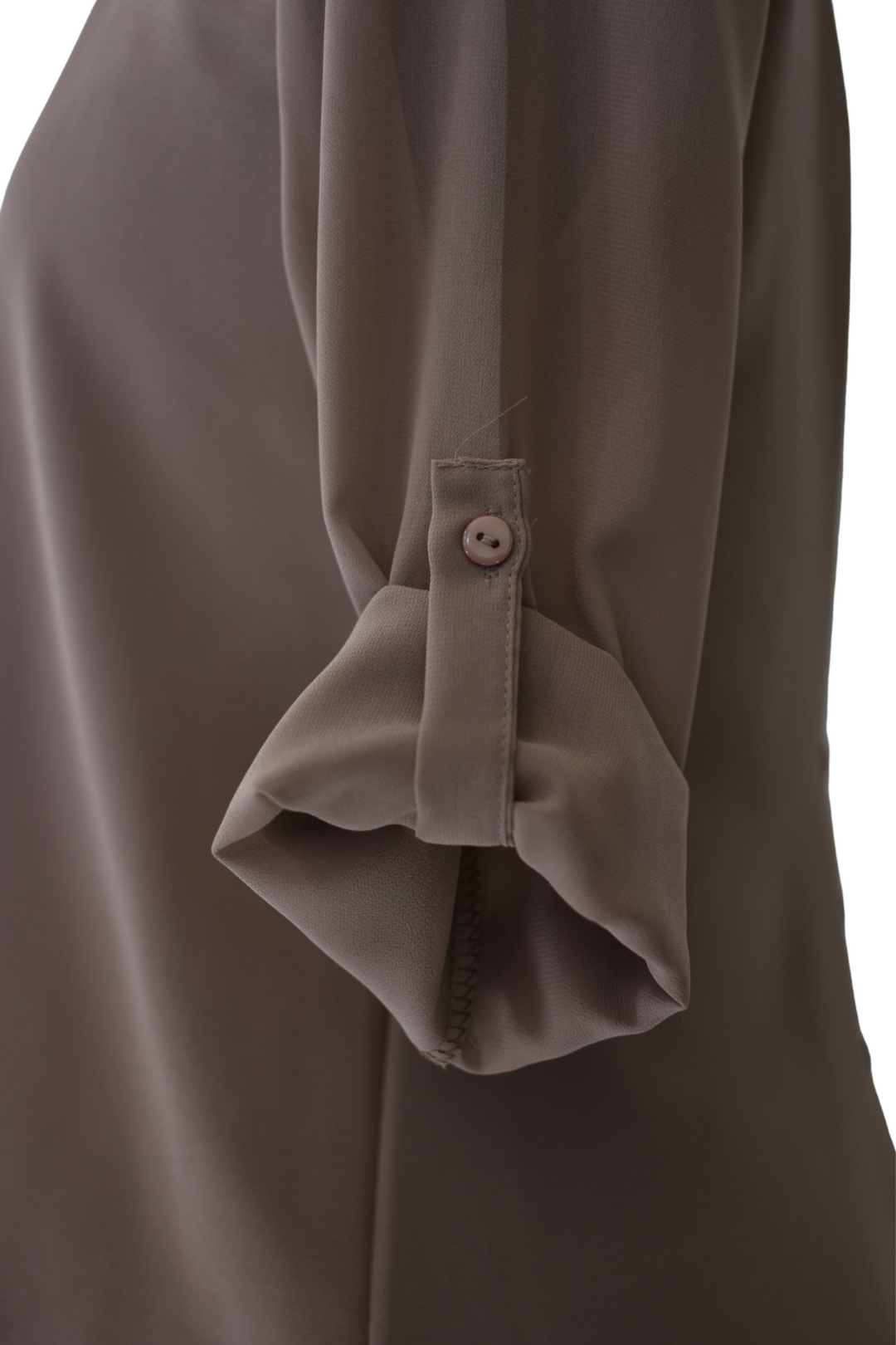 Brown Long-sleeved Blouse