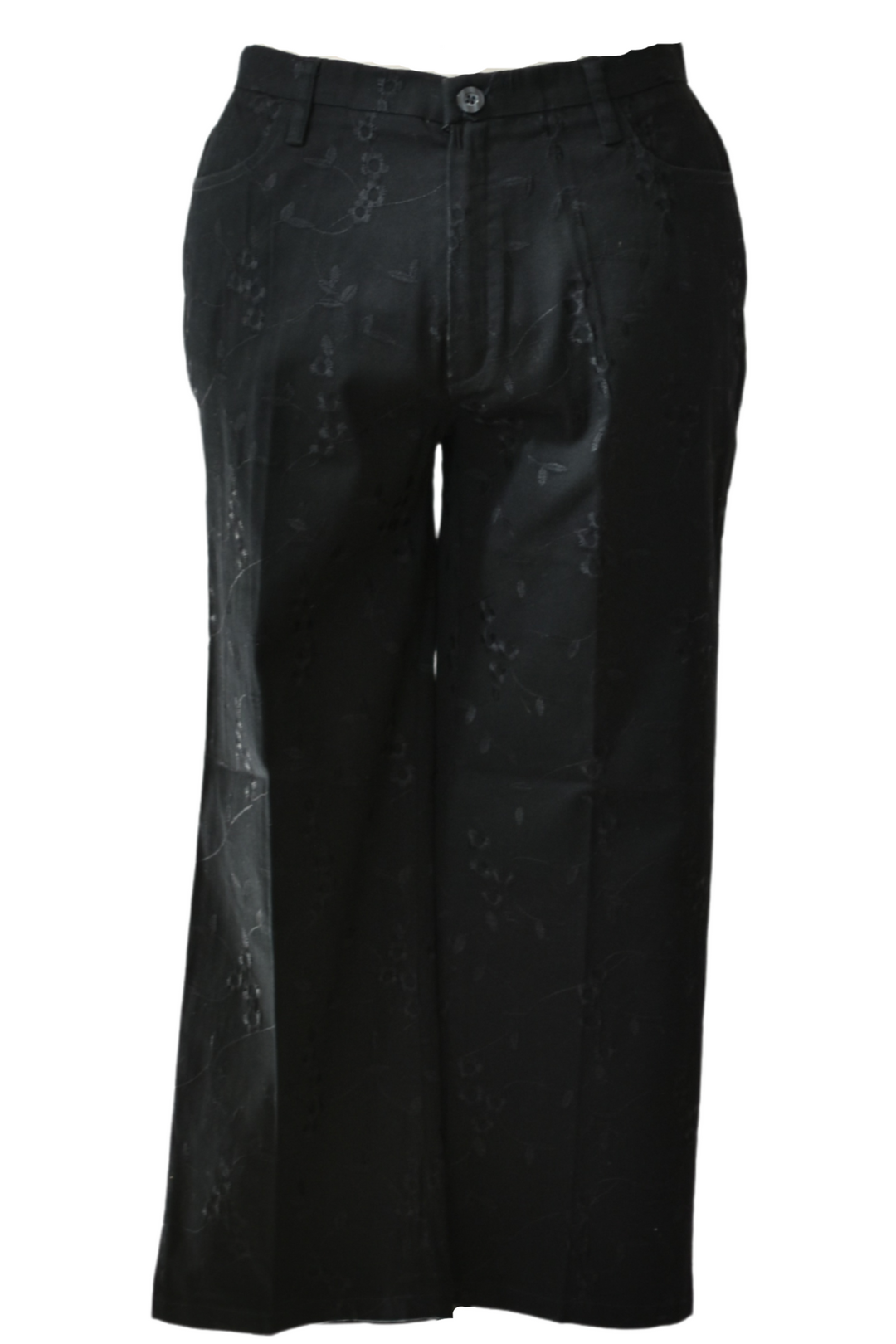 Black Embroided Pants