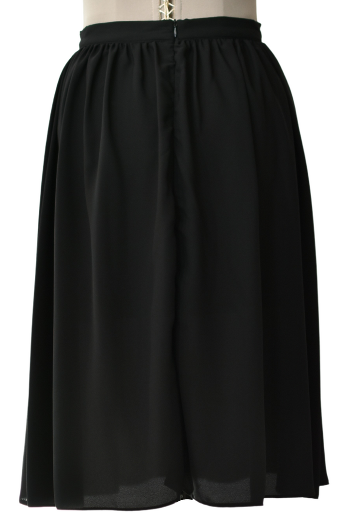 Black Mid Length Skirt